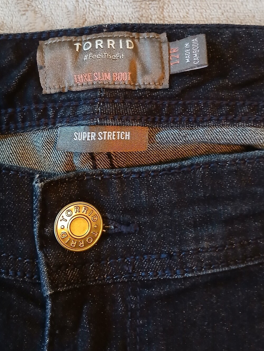 torrid Luxe Slim Boot Jeans Size 12R
